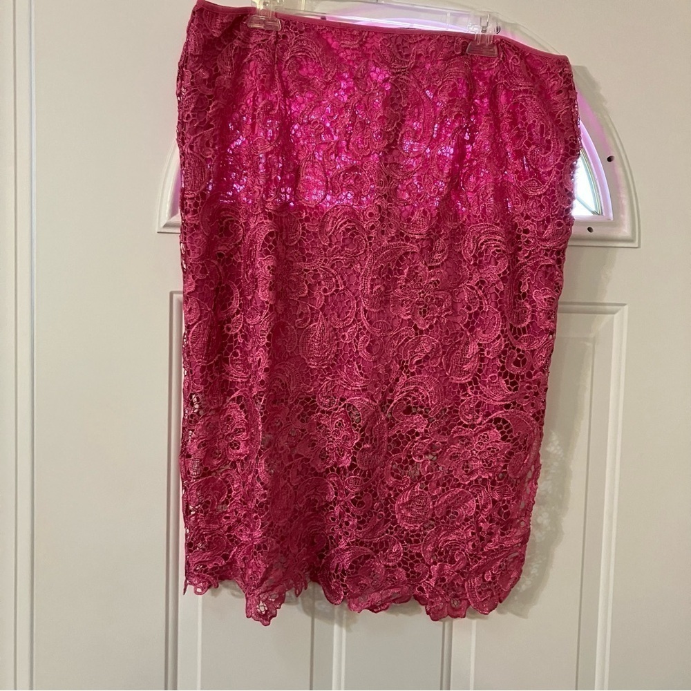 Bisou bisou pink skirt size xl